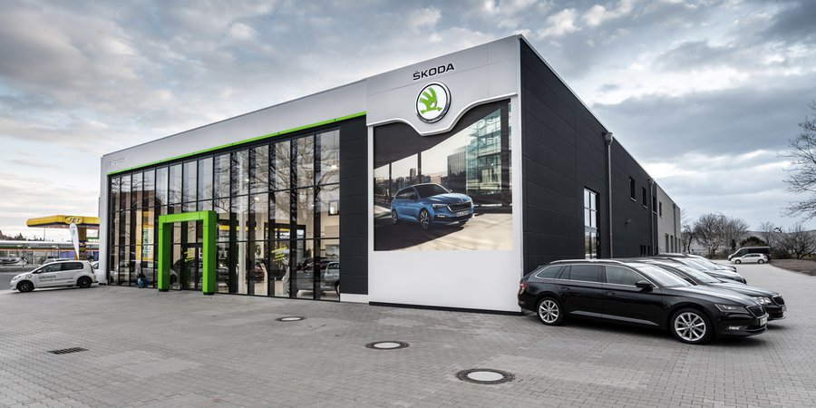Kfz-Werkstatt bauen: Beispiel SKODA-Autohaus Dresden